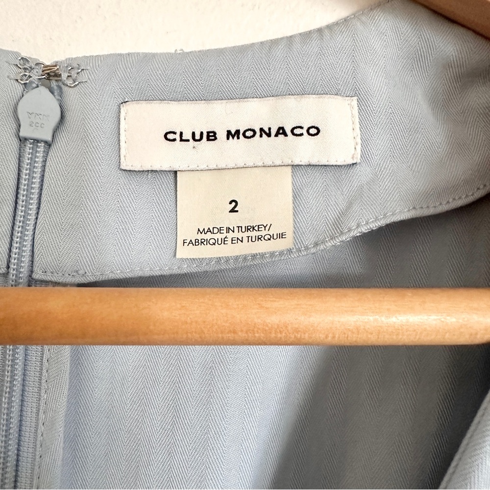 Club Monaco Asymmetrical Wrap Midi Maxi Dress Wedding Guest Bridesmaid 2 XS S - Picture 4 of 8